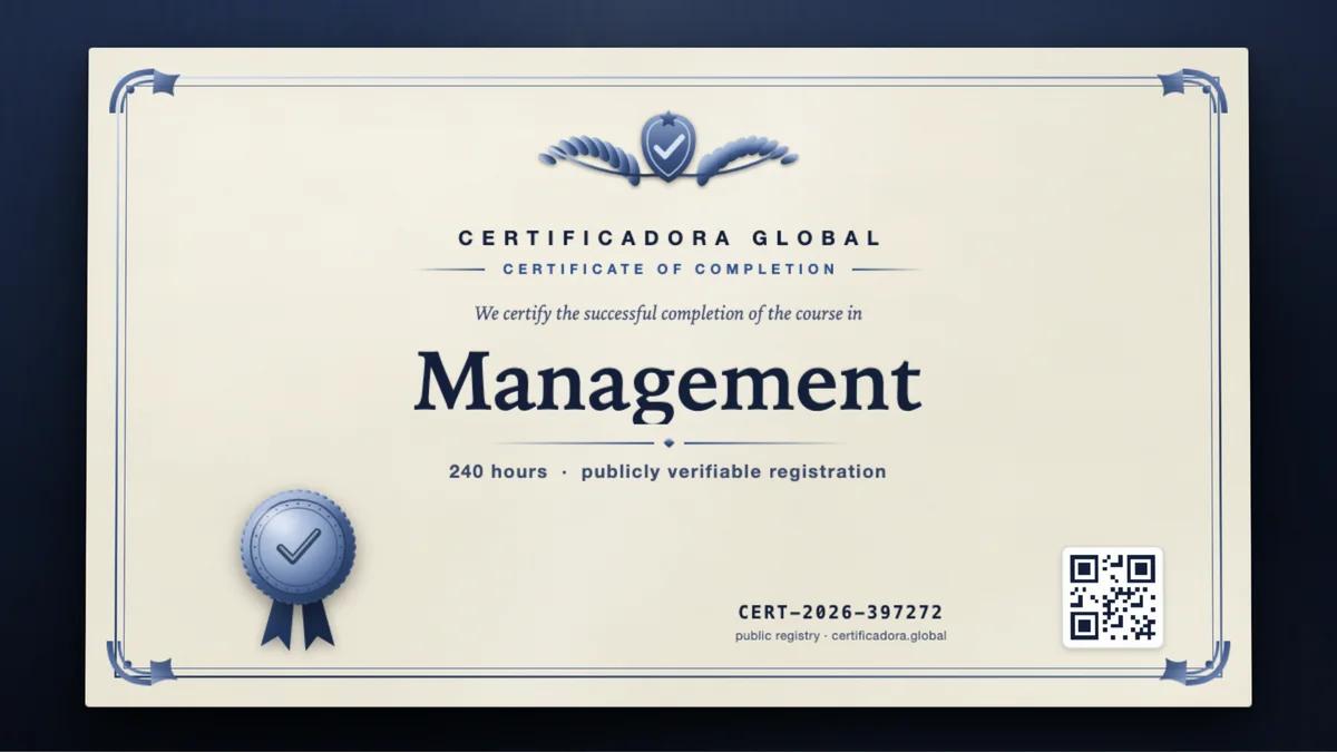 Cover of the Management course