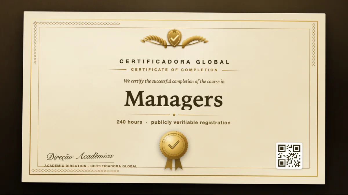 Cover of the Managers course