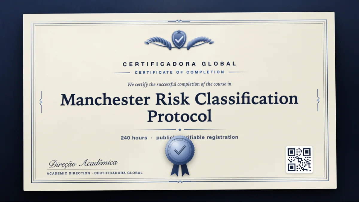 Cover of the Manchester Risk Classification Protocol course