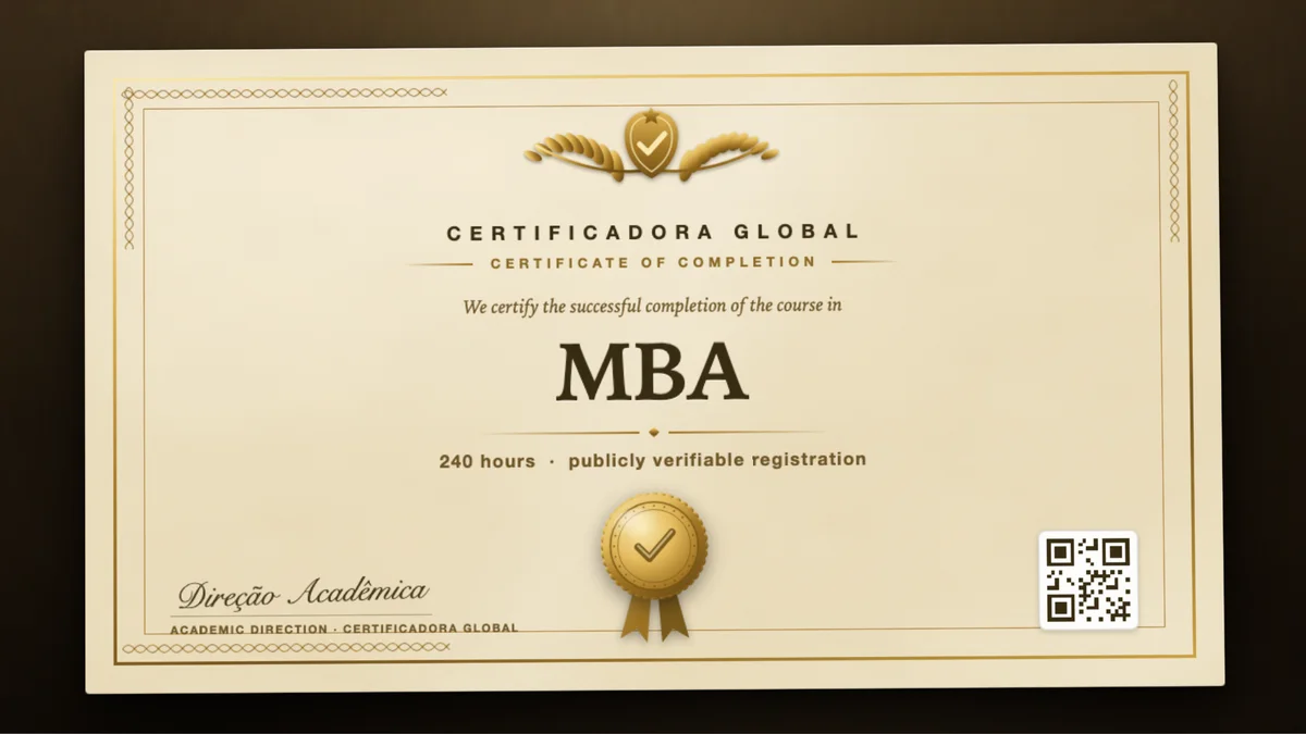 Cover of the MBA course