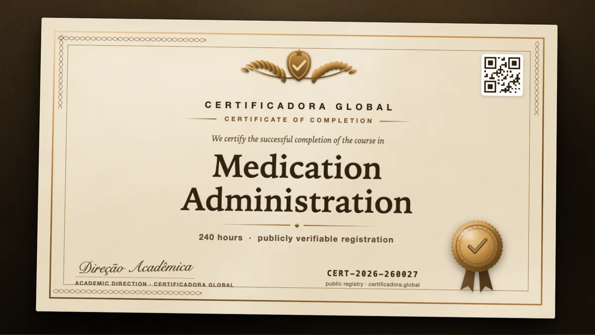Cover of the Medication Administration course
