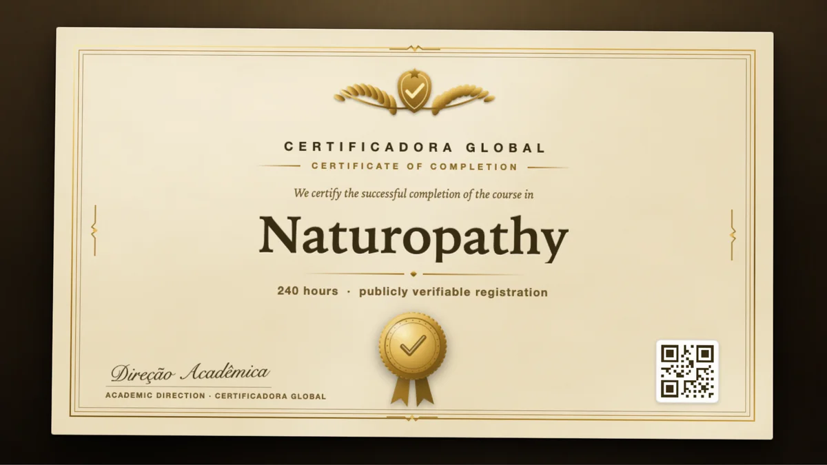 Cover of the Naturopathy course