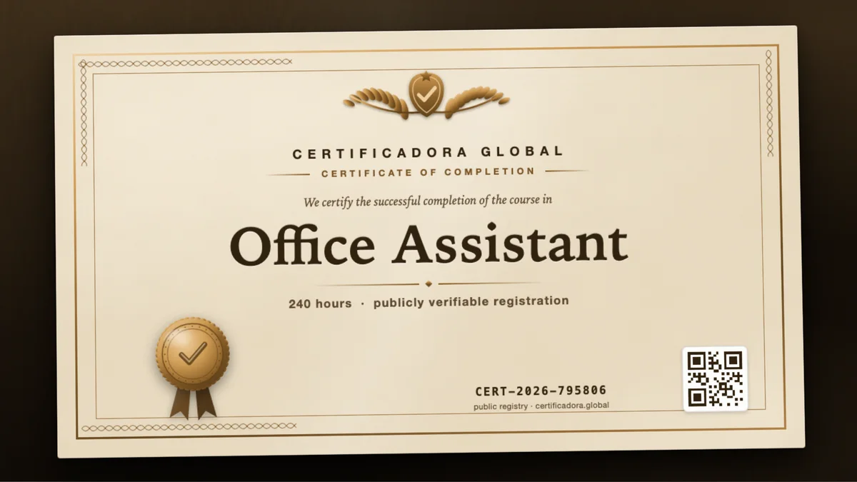 Cover of the Office Assistant course