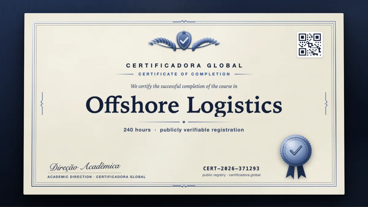 Cover of the Offshore Logistics course