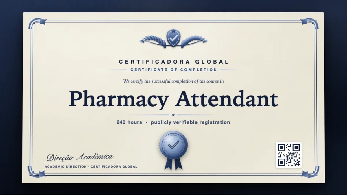 Cover of the Pharmacy Attendant course