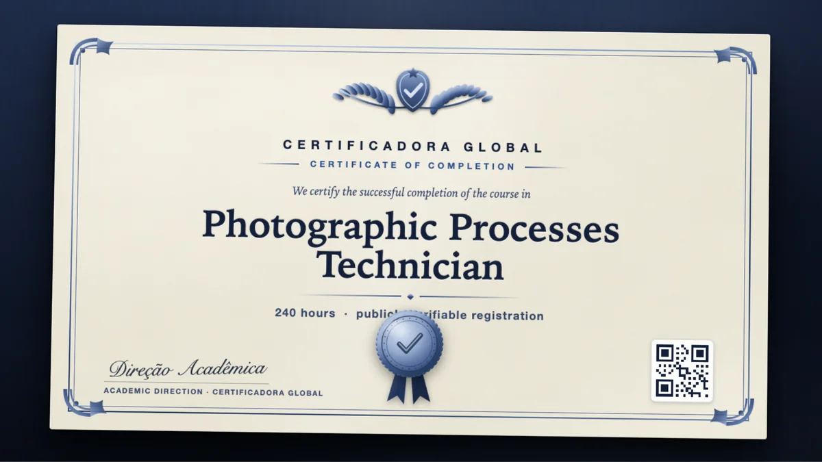Cover of the Photographic Processes Technician course