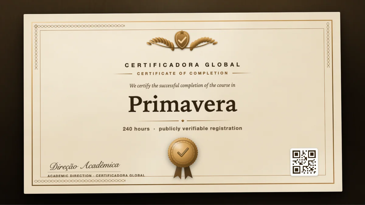 Cover of the Primavera course