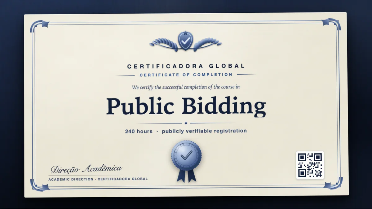 Cover of the Public Bidding course