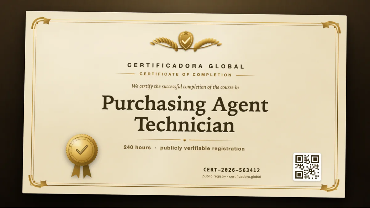 Cover of the Purchasing Agent Technician course