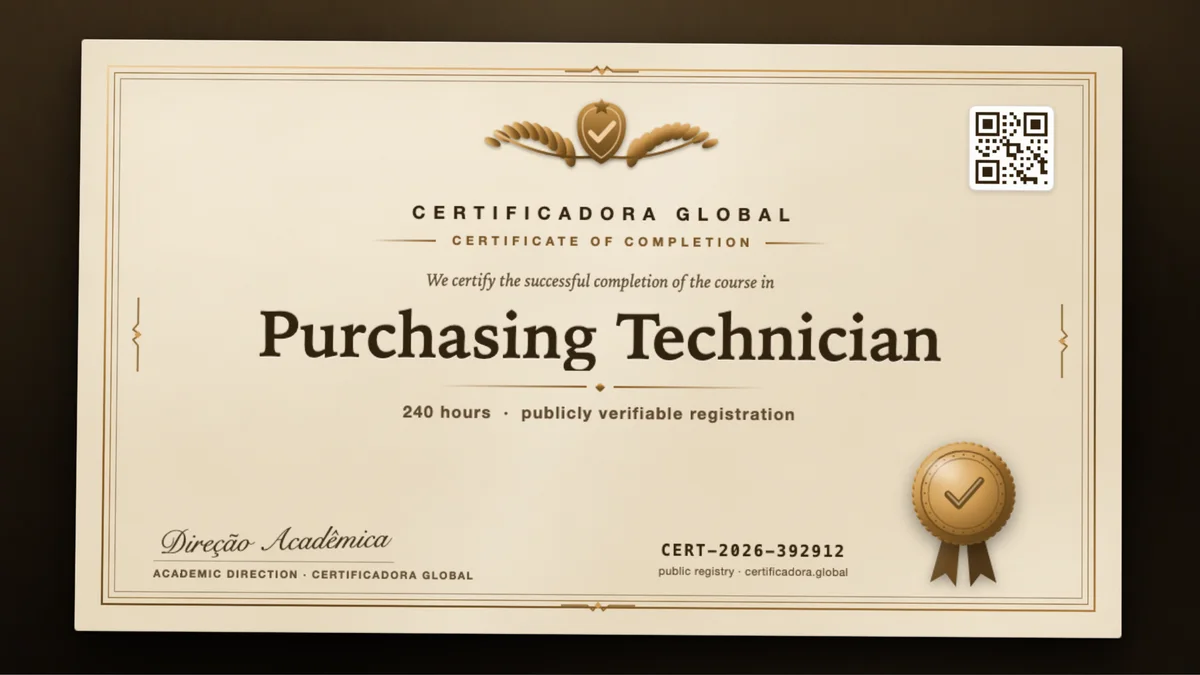Cover of the Purchasing Technician course