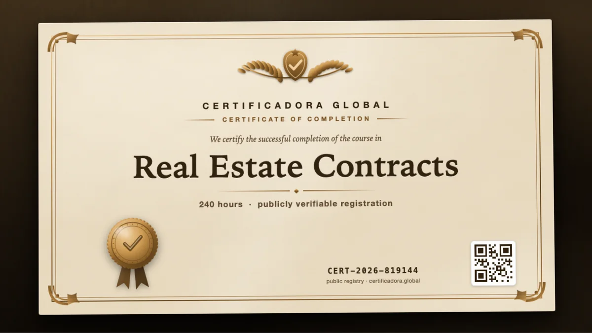 Cover of the Real Estate Contracts course