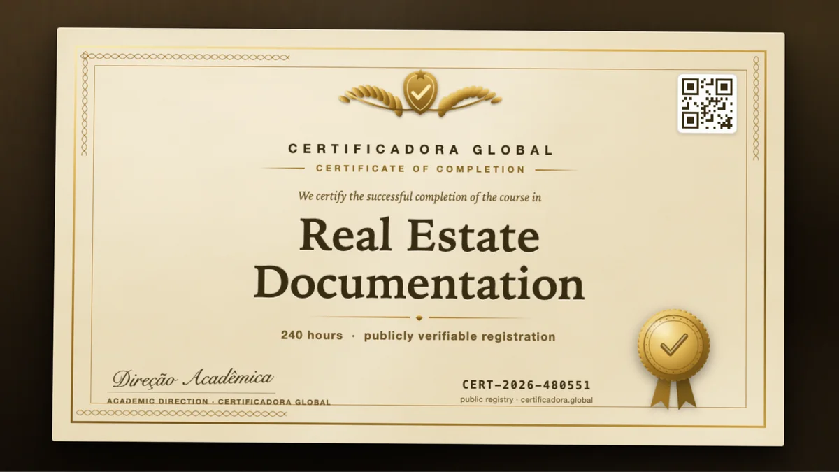 Cover of the Real Estate Documentation course