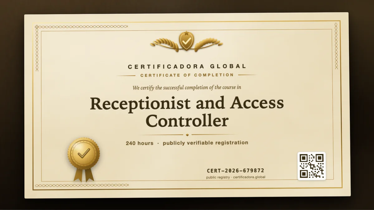 Cover of the Receptionist and Access Controller course