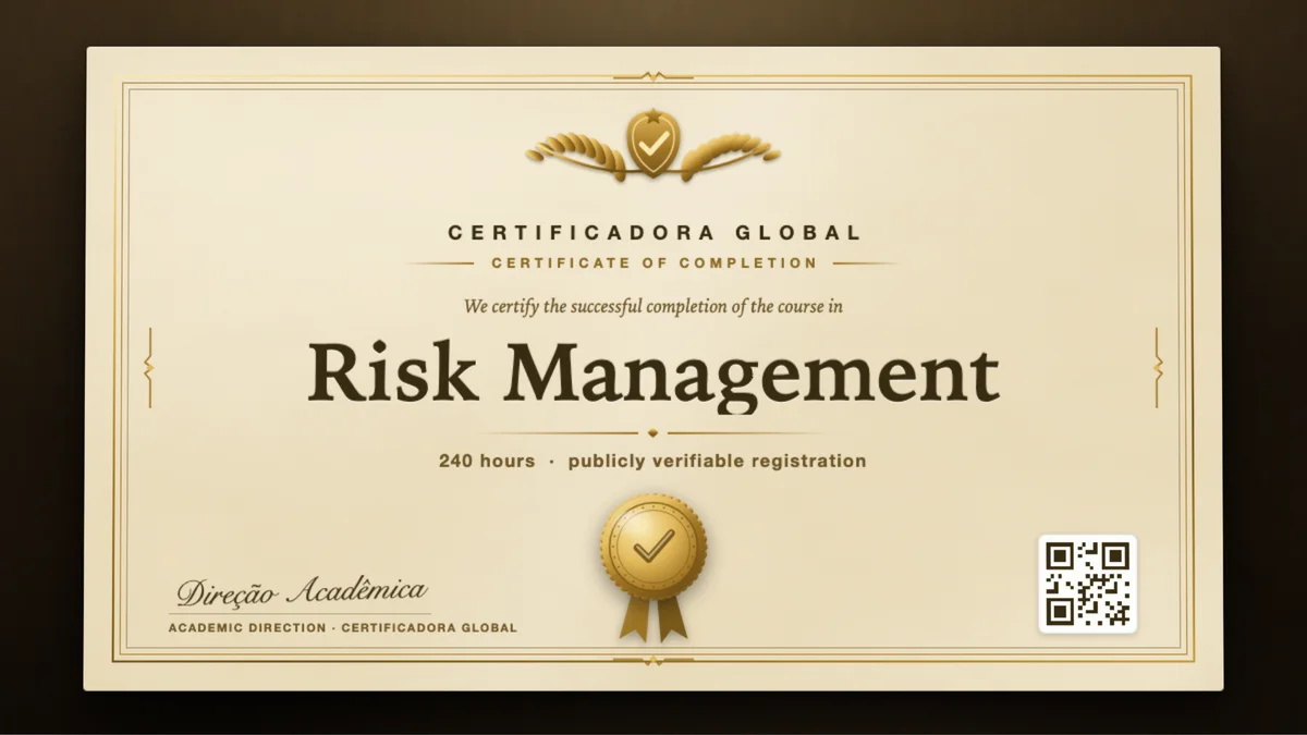 Cover of the Risk Management course