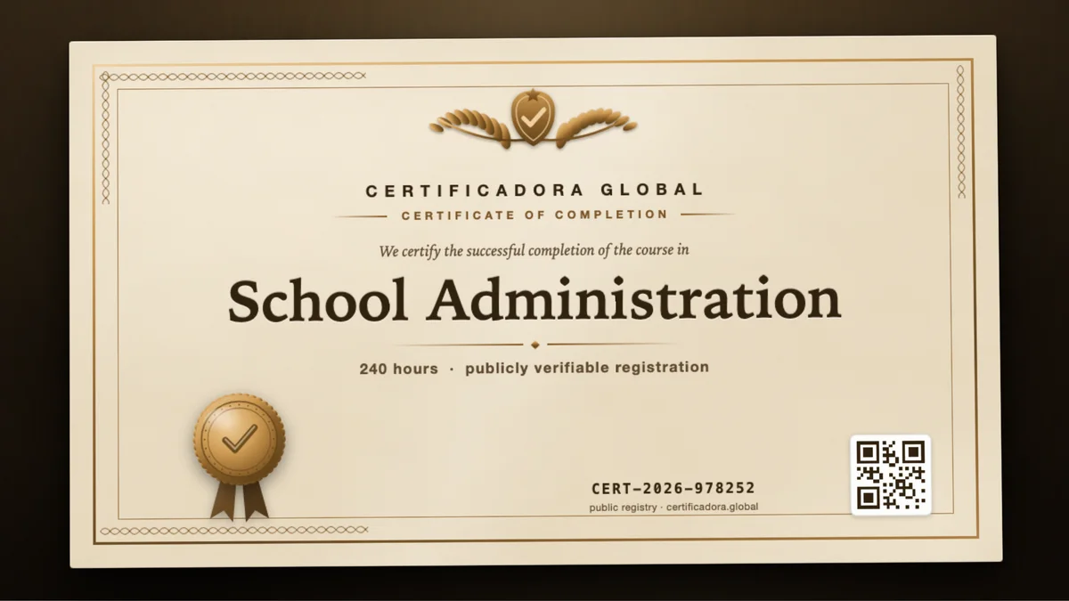 Cover of the School Administration course