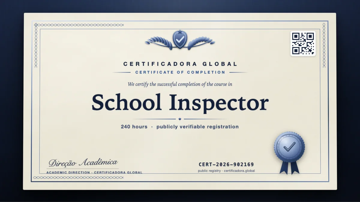 Cover of the School Inspector course