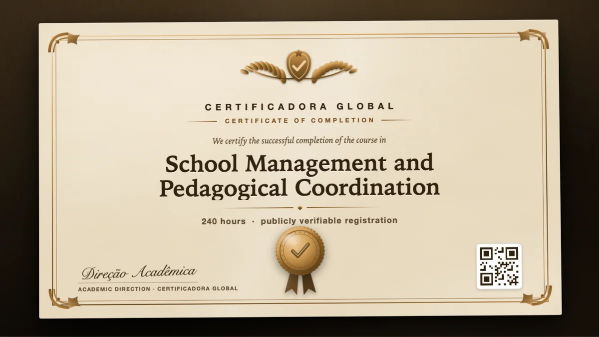 Cover of the School Management and Pedagogical Coordination course