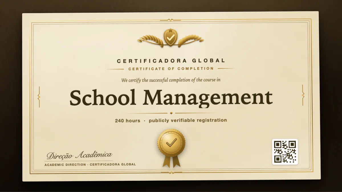 Cover of the School Management course