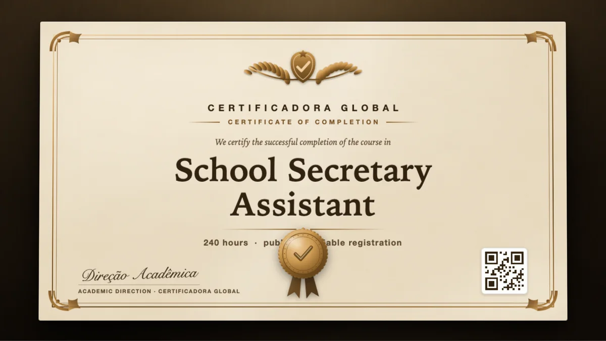 Cover of the School Secretary Assistant course