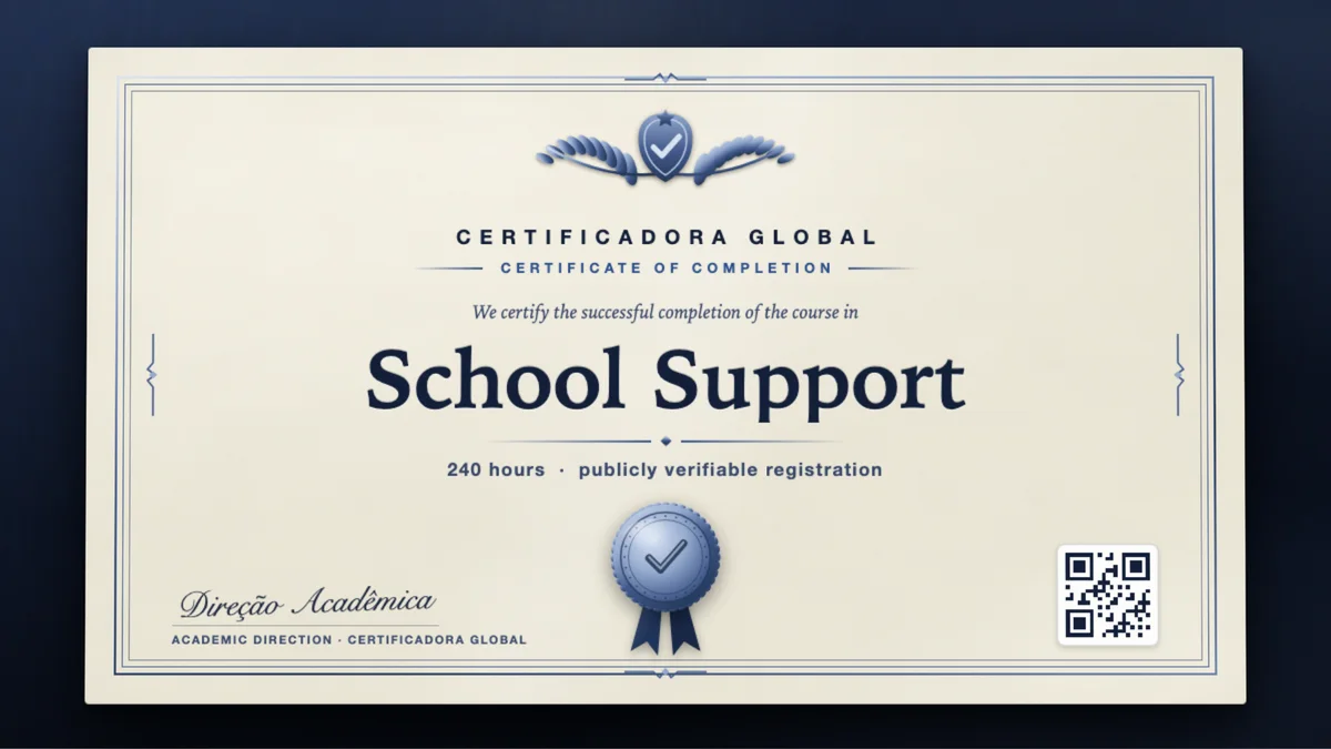 Cover of the School Support course