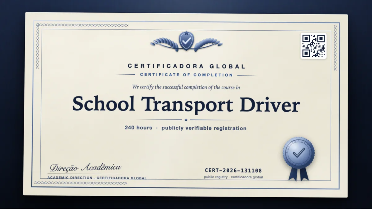 Cover of the School Transport Driver course