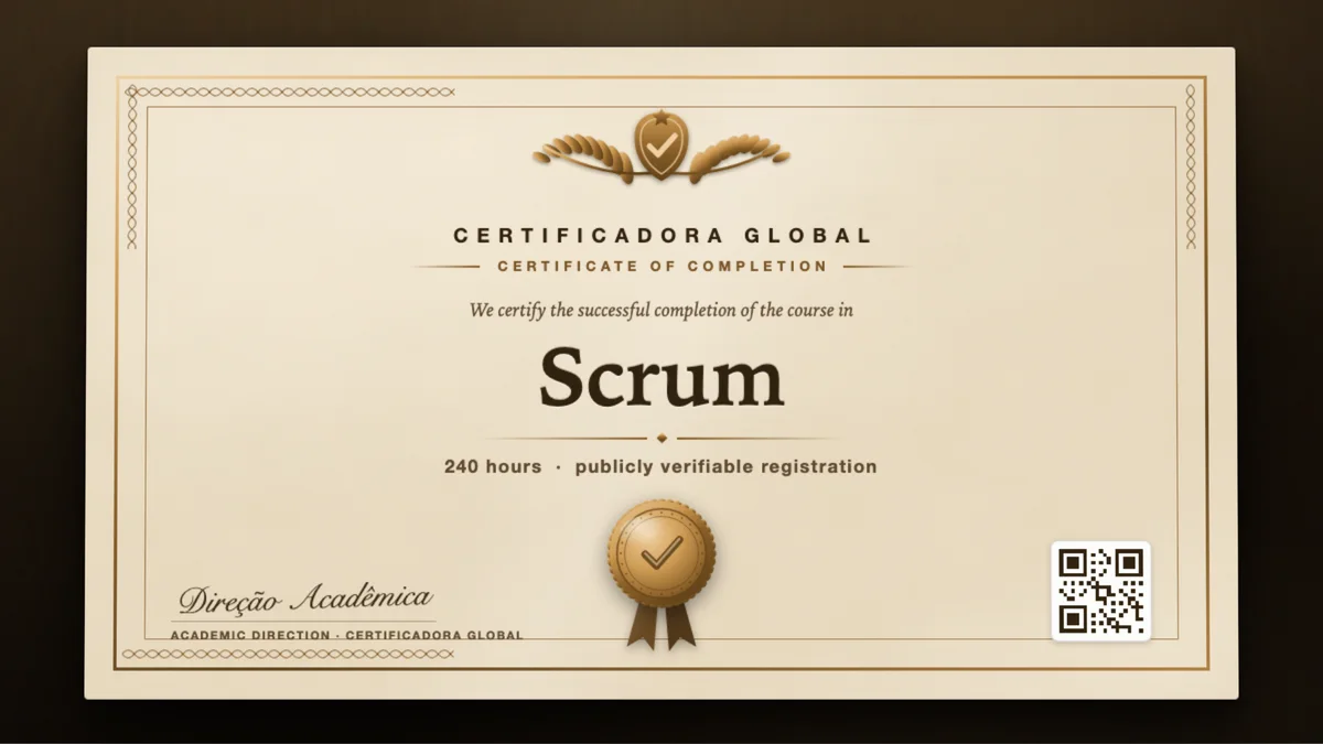 Cover of the Scrum course
