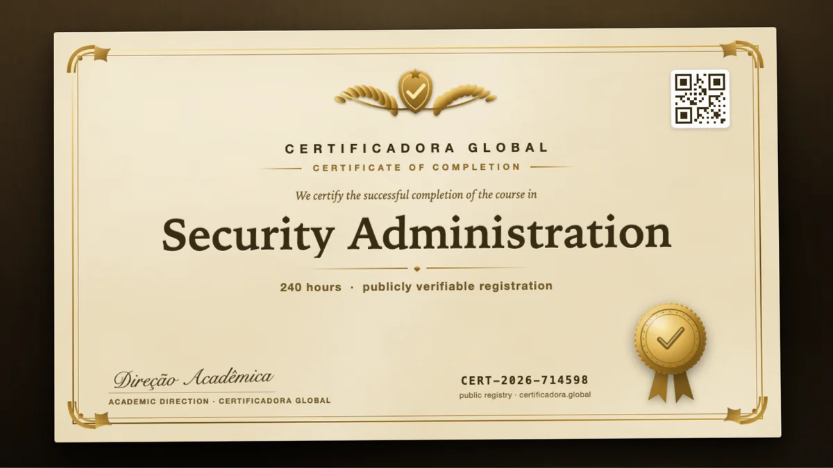 Cover of the Security Administration course