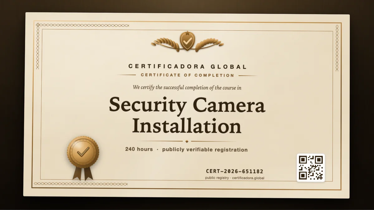 Cover of the Security Camera Installation course