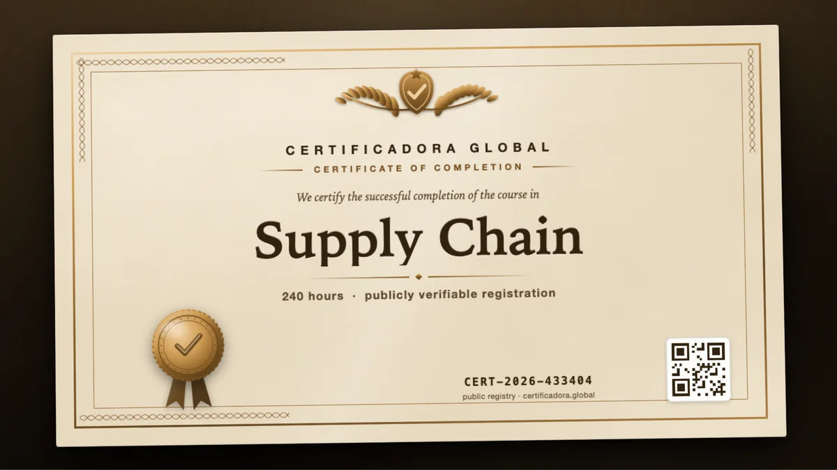 Cover of the Supply Chain course