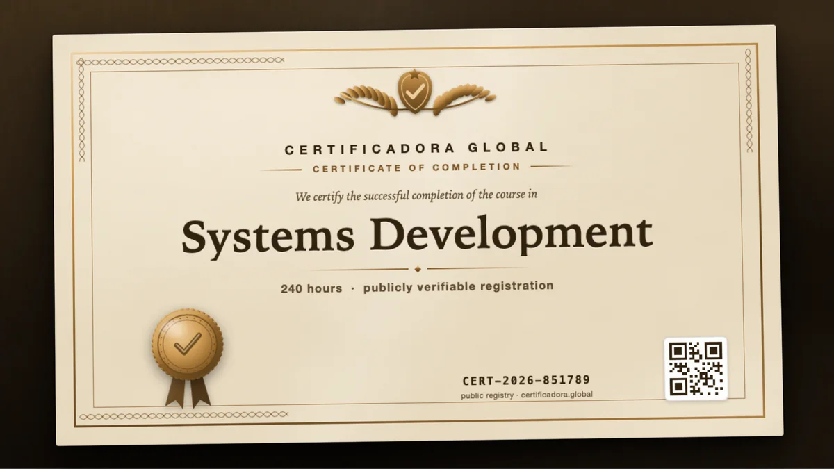 Cover of the Systems Development course