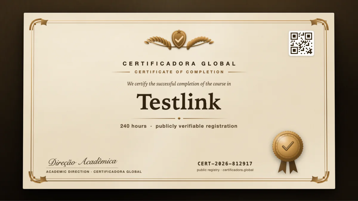 Cover of the Testlink course