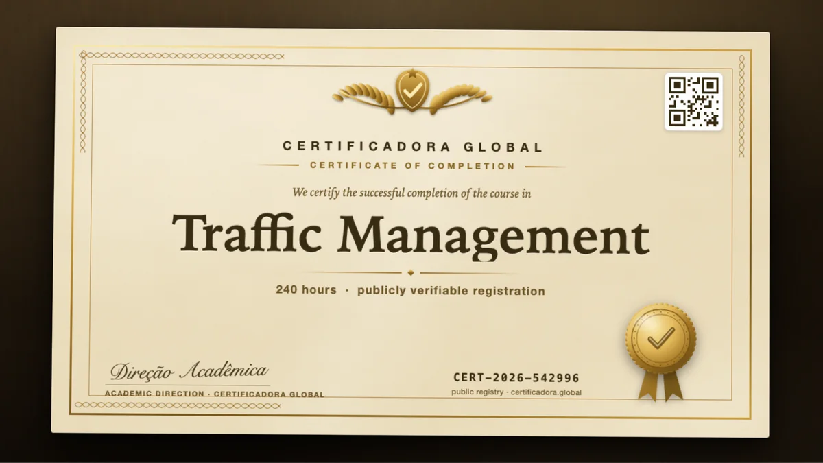 Cover of the Traffic Management course