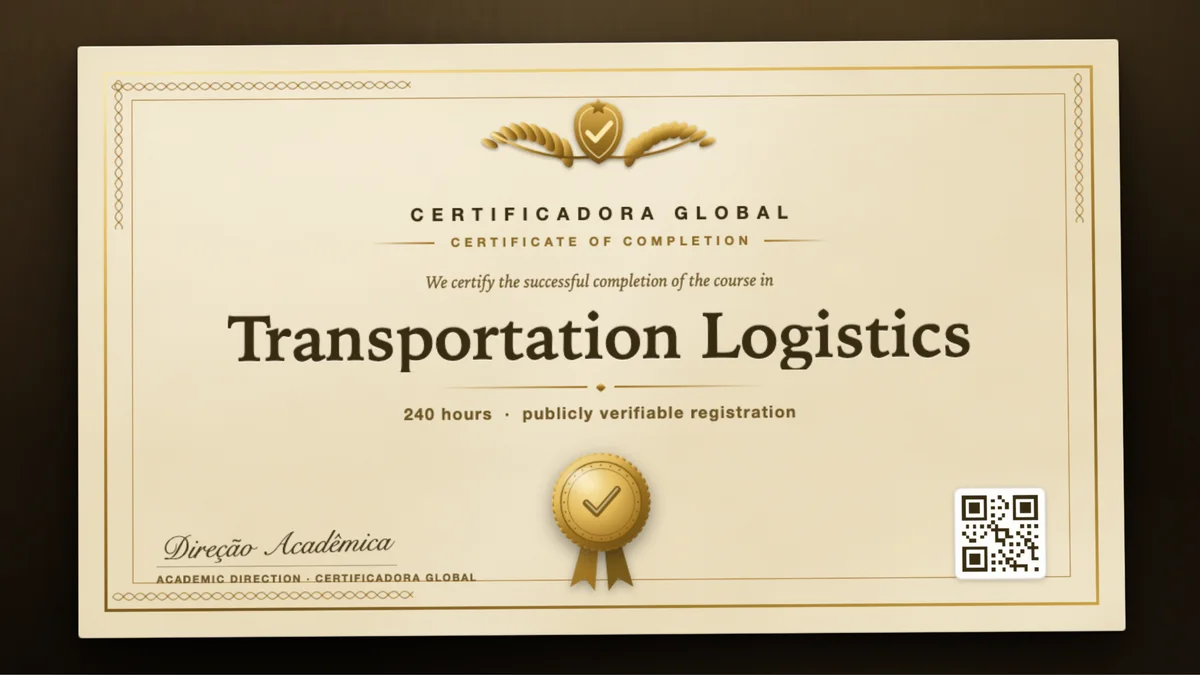 Cover of the Transportation Logistics course