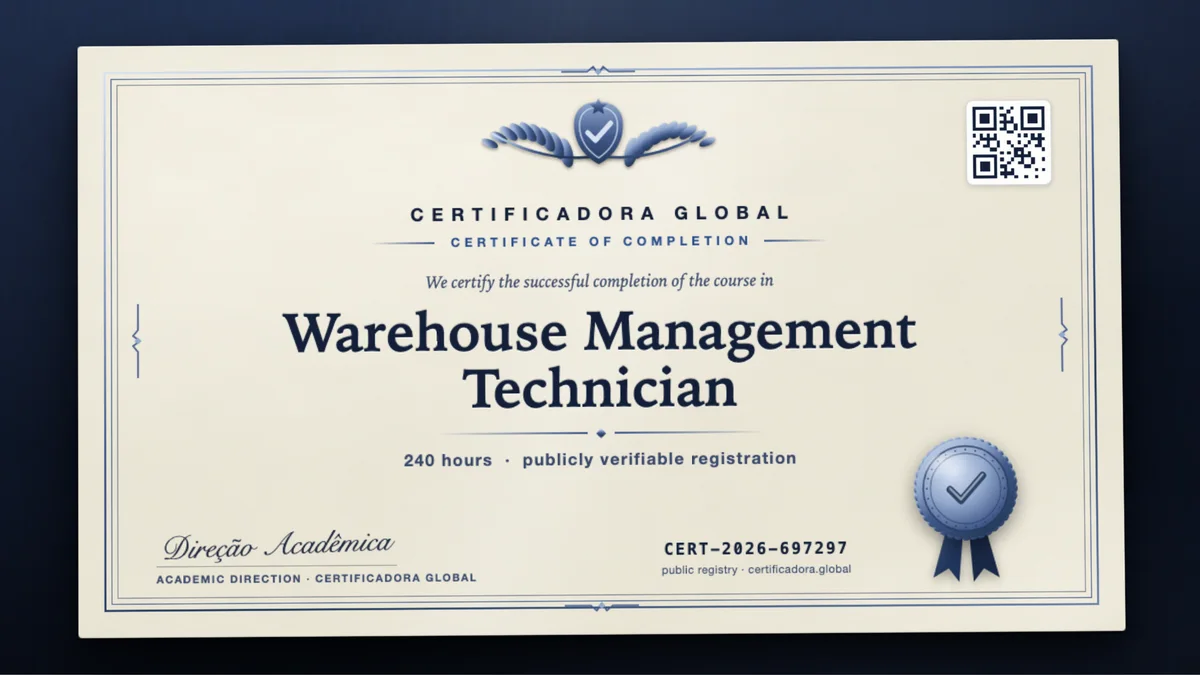 Cover of the Warehouse Management Technician course