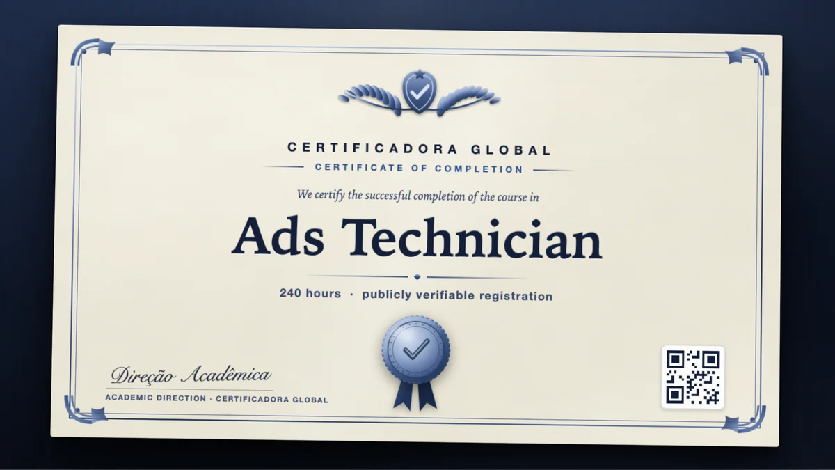Cover of the Ads Technician course