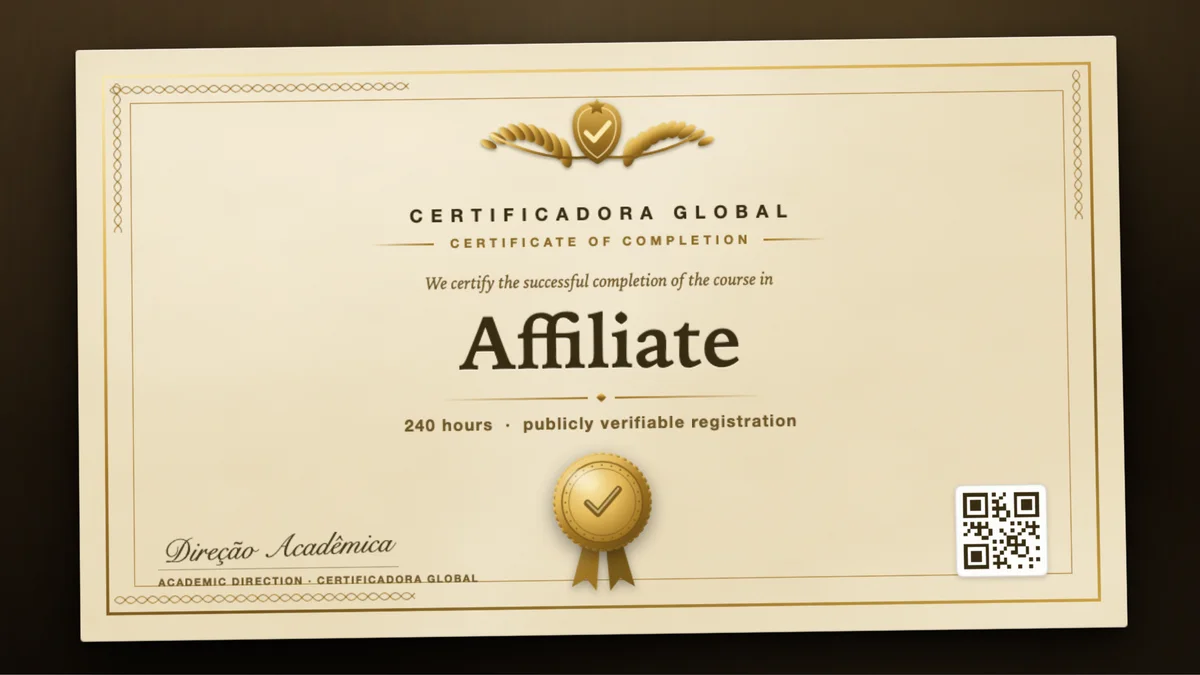 Cover of the Affiliate course