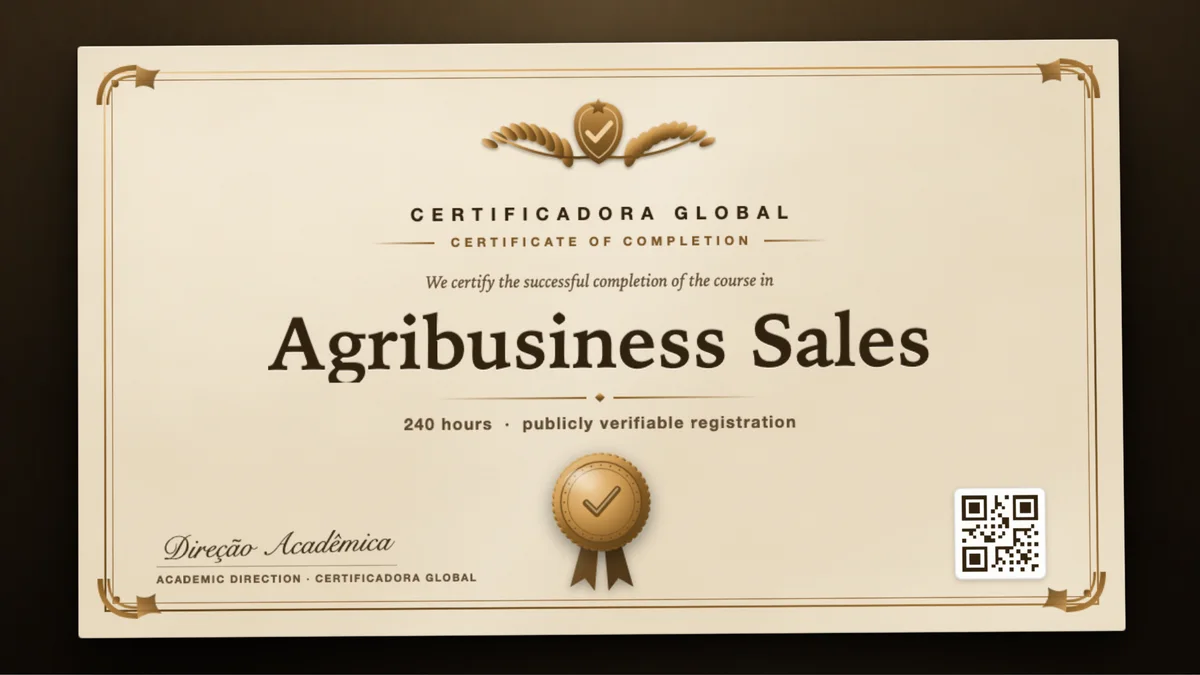 Cover of the Agribusiness Sales course