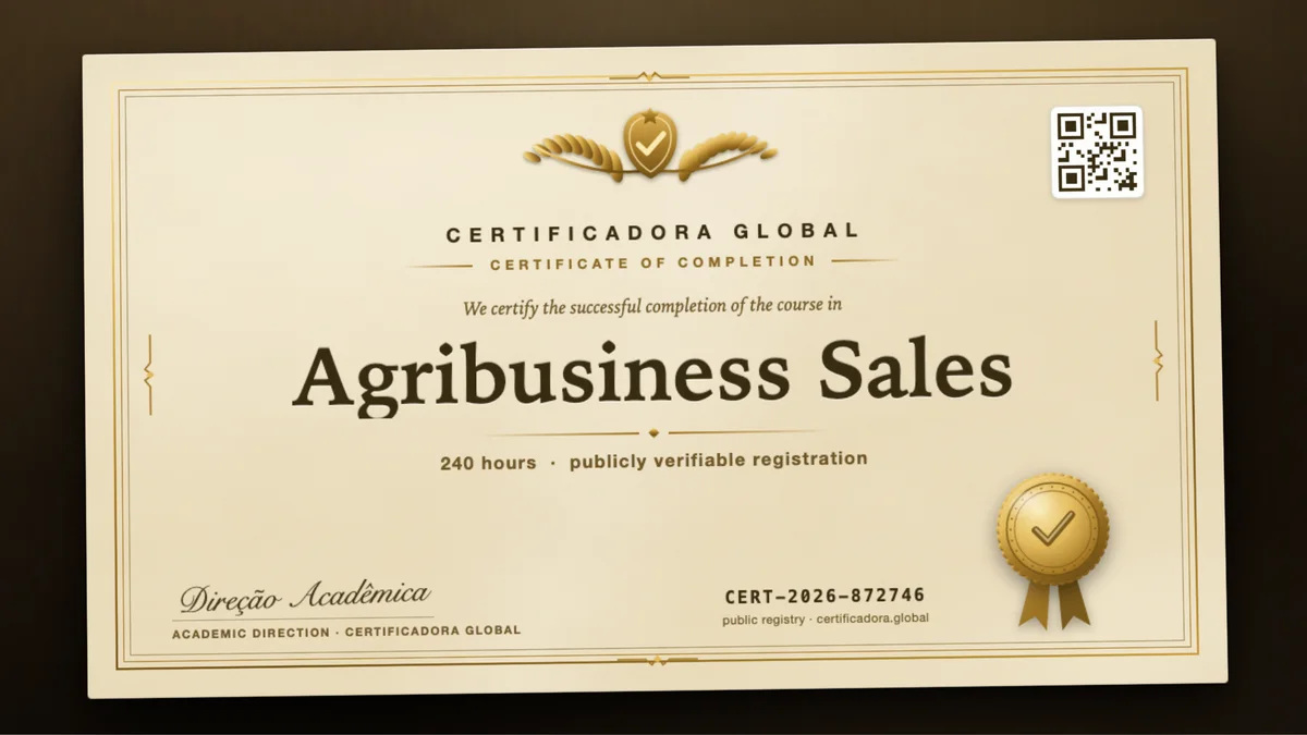 Cover of the Agribusiness Sales course