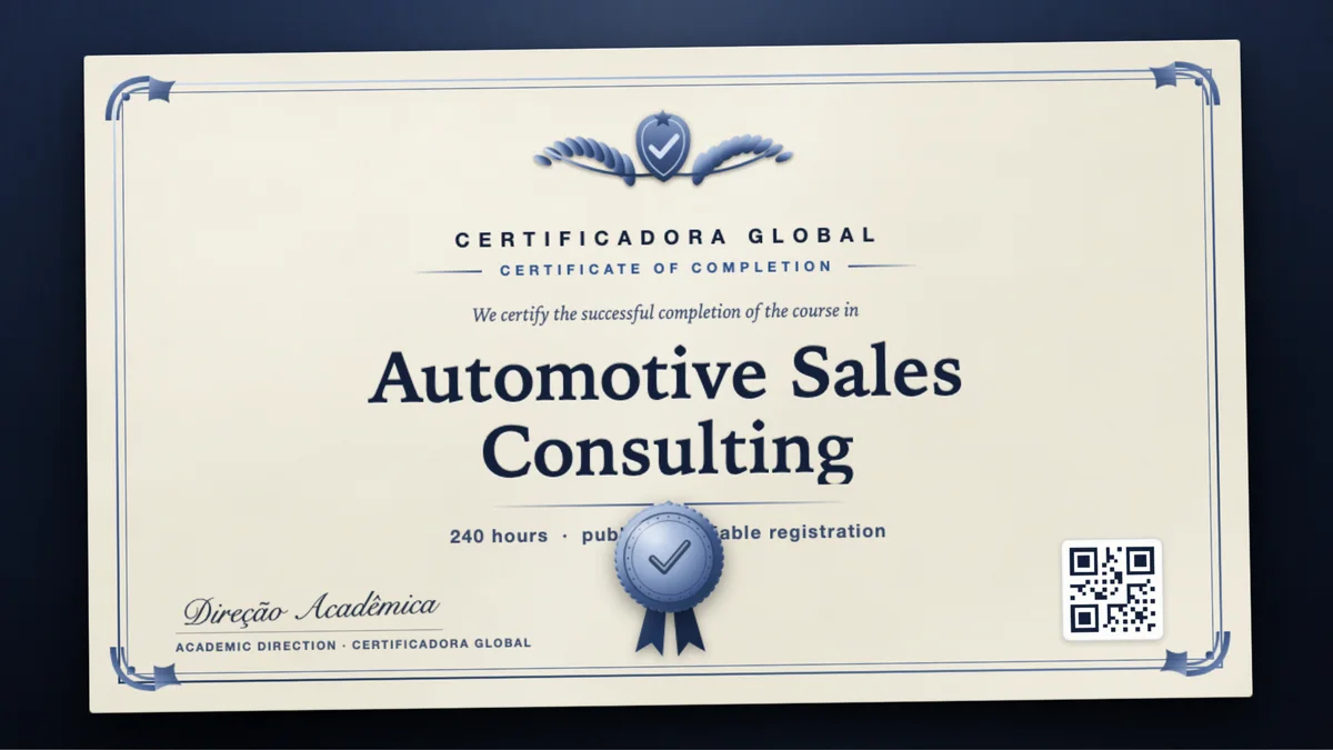 Cover of the Automotive Sales Consulting course
