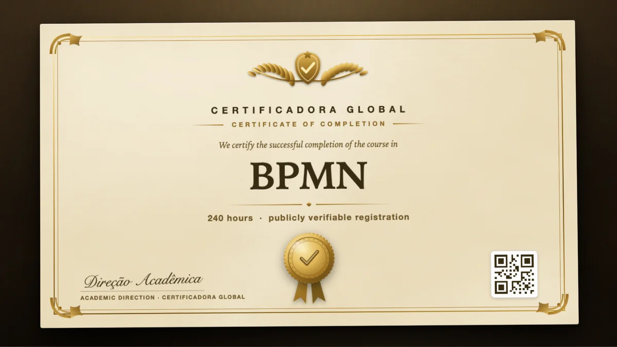 Cover of the BPMN course