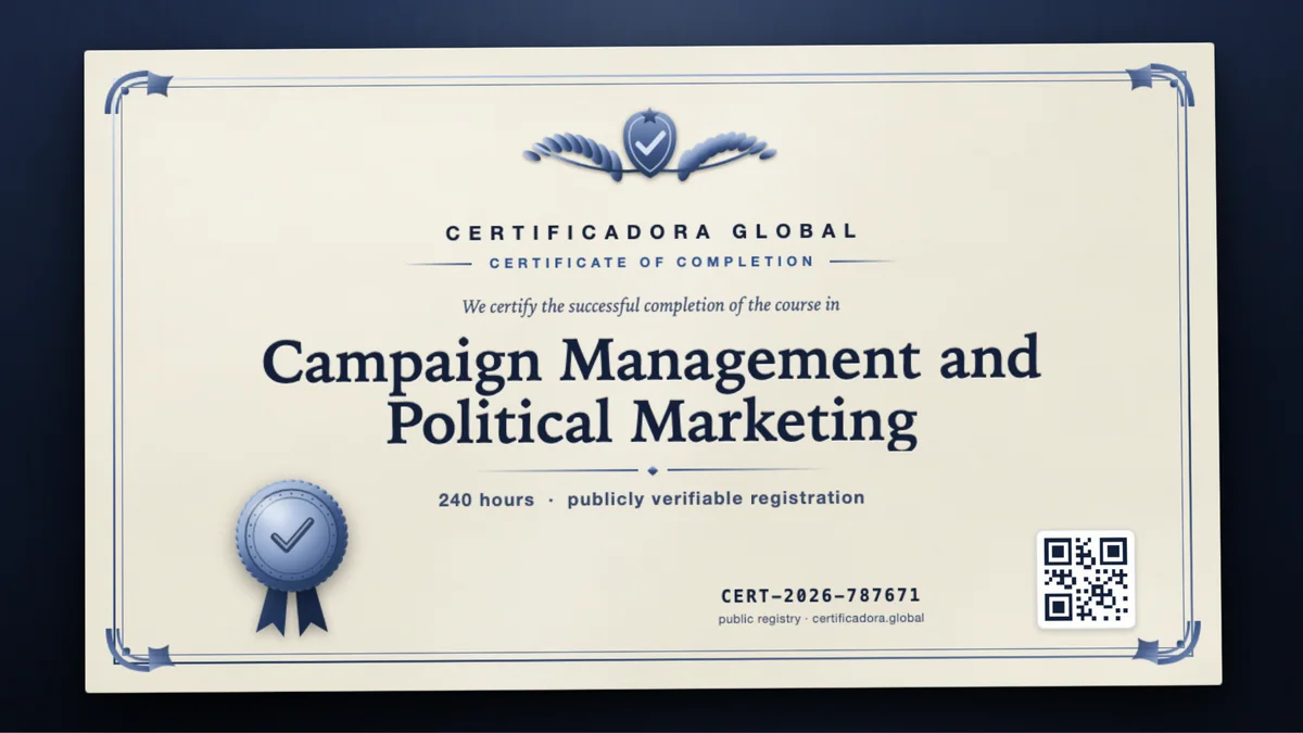 Cover of the Campaign Management and Political Marketing course