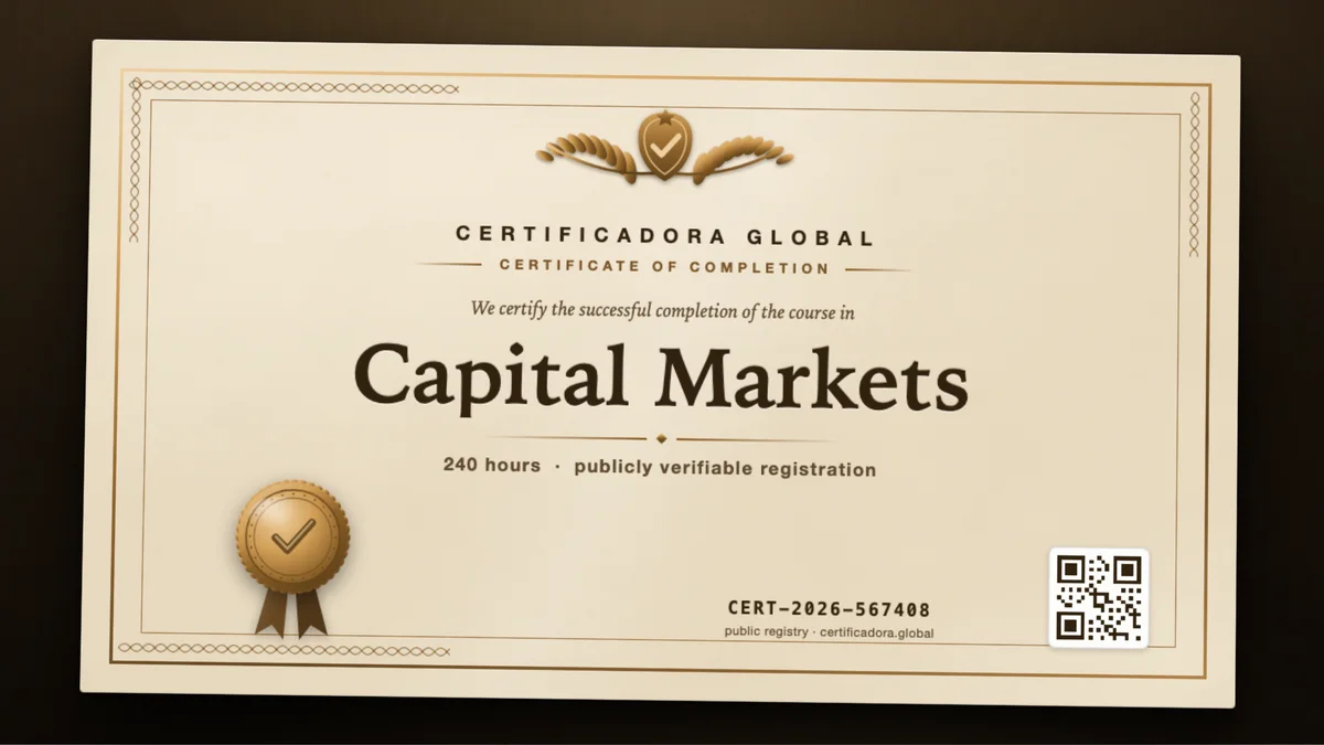 Cover of the Capital Markets course