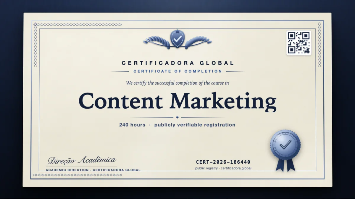 Cover of the Content Marketing course