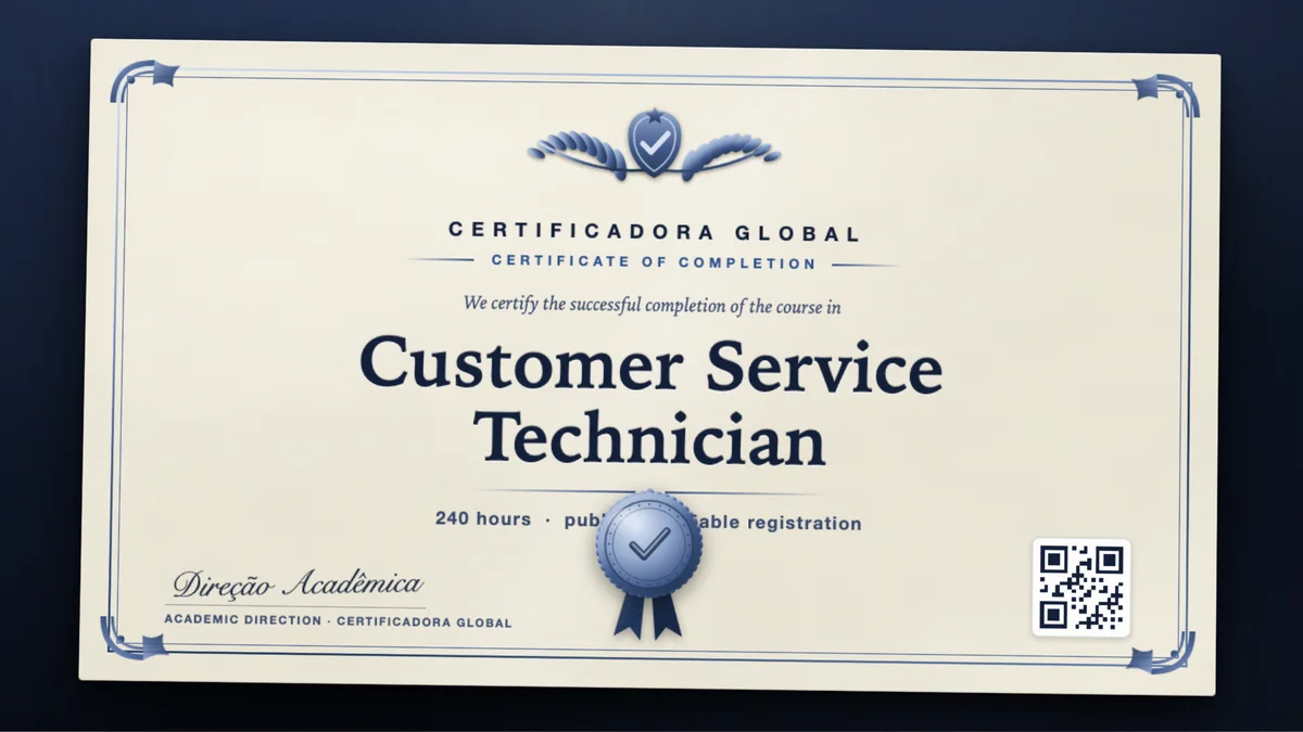 Cover of the Customer Service Technician course