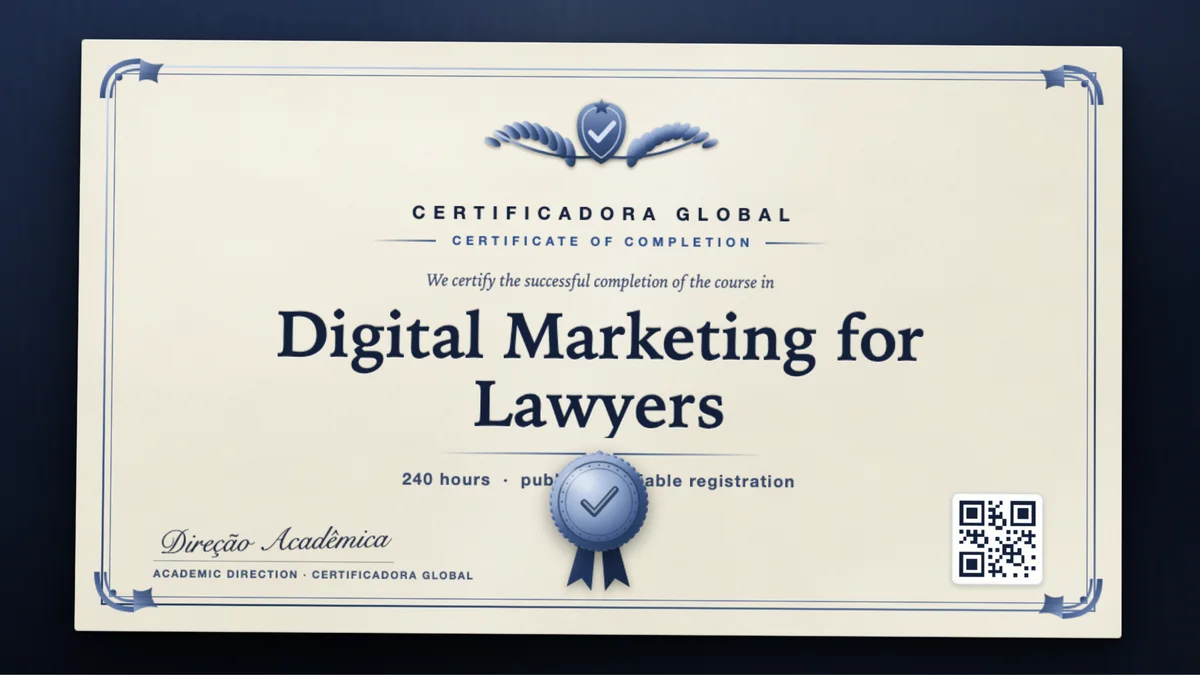 Cover of the Digital Marketing for Lawyers course
