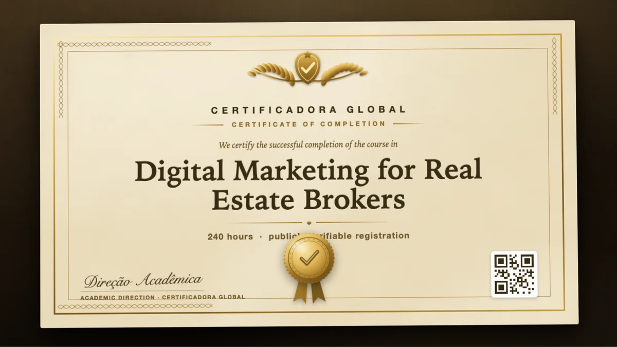 Cover of the Digital Marketing for Real Estate Brokers course