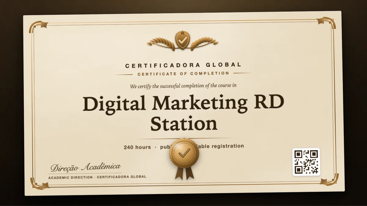 Cover of the Digital Marketing RD Station course