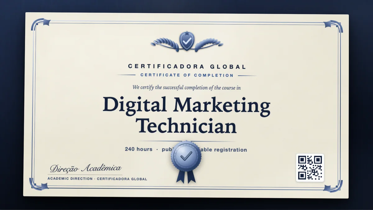 Cover of the Digital Marketing Technician course