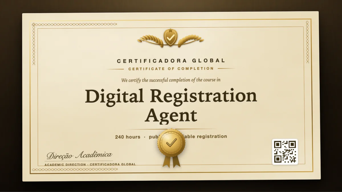 Cover of the Digital Registration Agent course