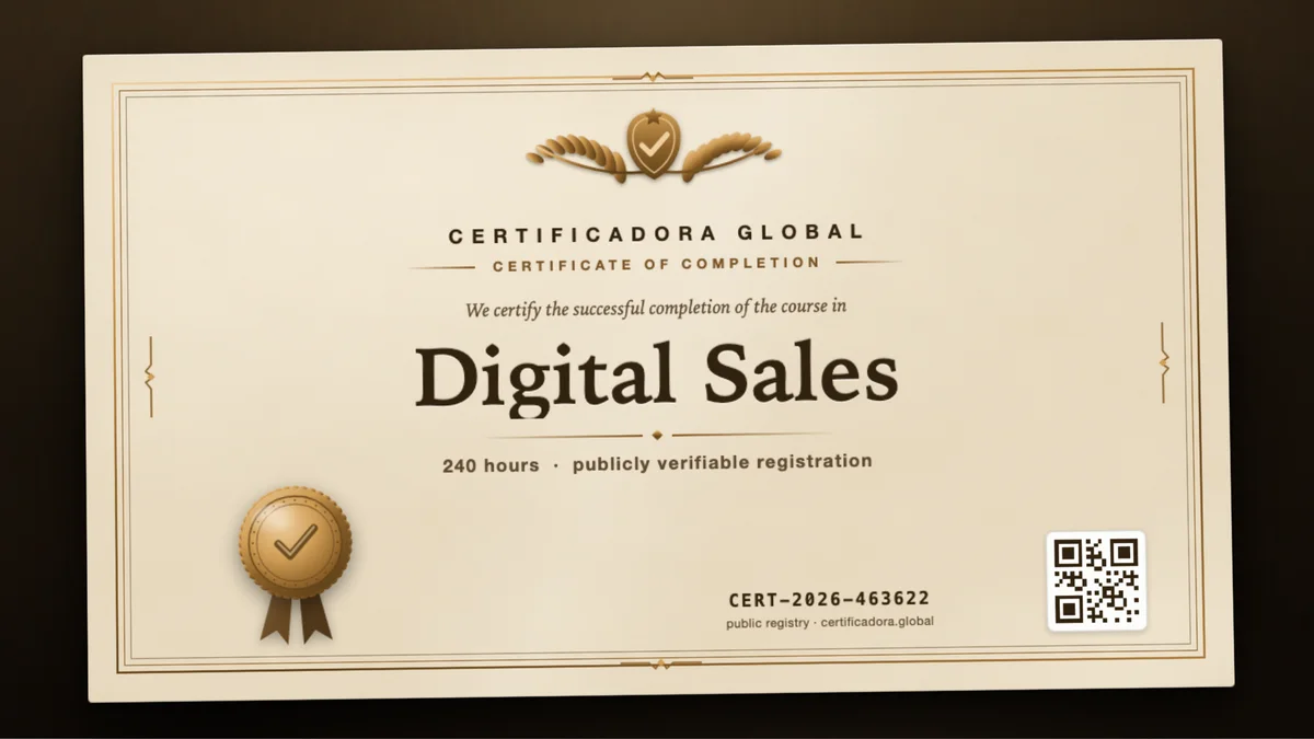Cover of the Digital Sales course